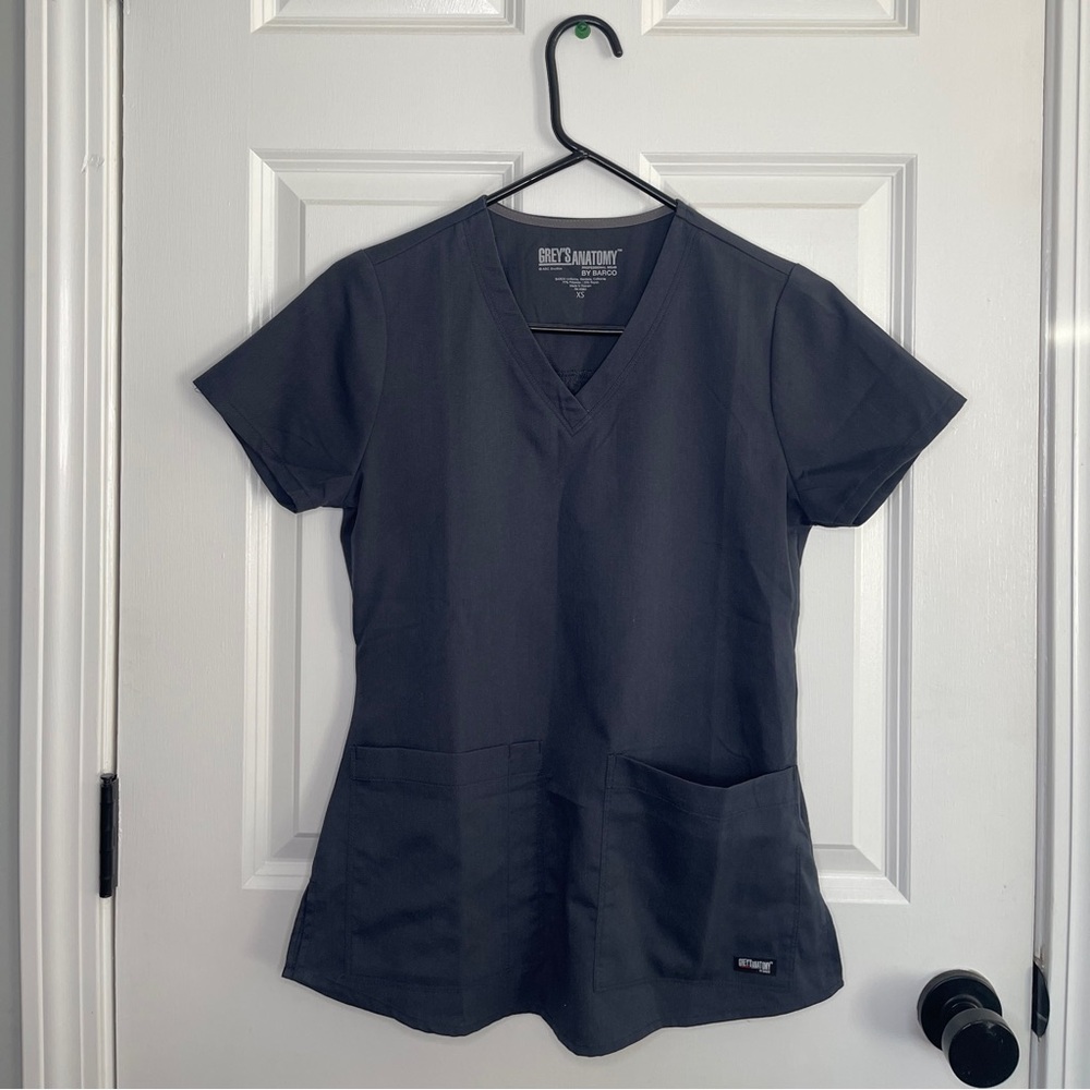 Grey's Anatomy by Barco Grey Scrub Top & Bottom Set